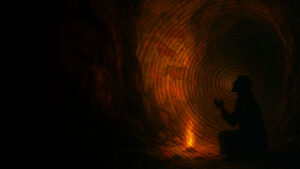 Chant dans une grotte préhistorique résonnante