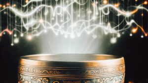 Chant des dunes et vibration sonore symbolisée par un bol chantant